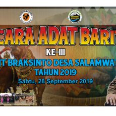 UPACARA ADAT BARITAN di BUKIT BRAKSINTO TAHUN 2019