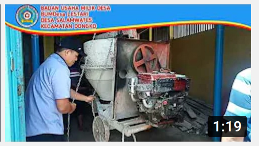 Cara Mengangkat Alat Pengaduk/Molen Menggunakan Katrol